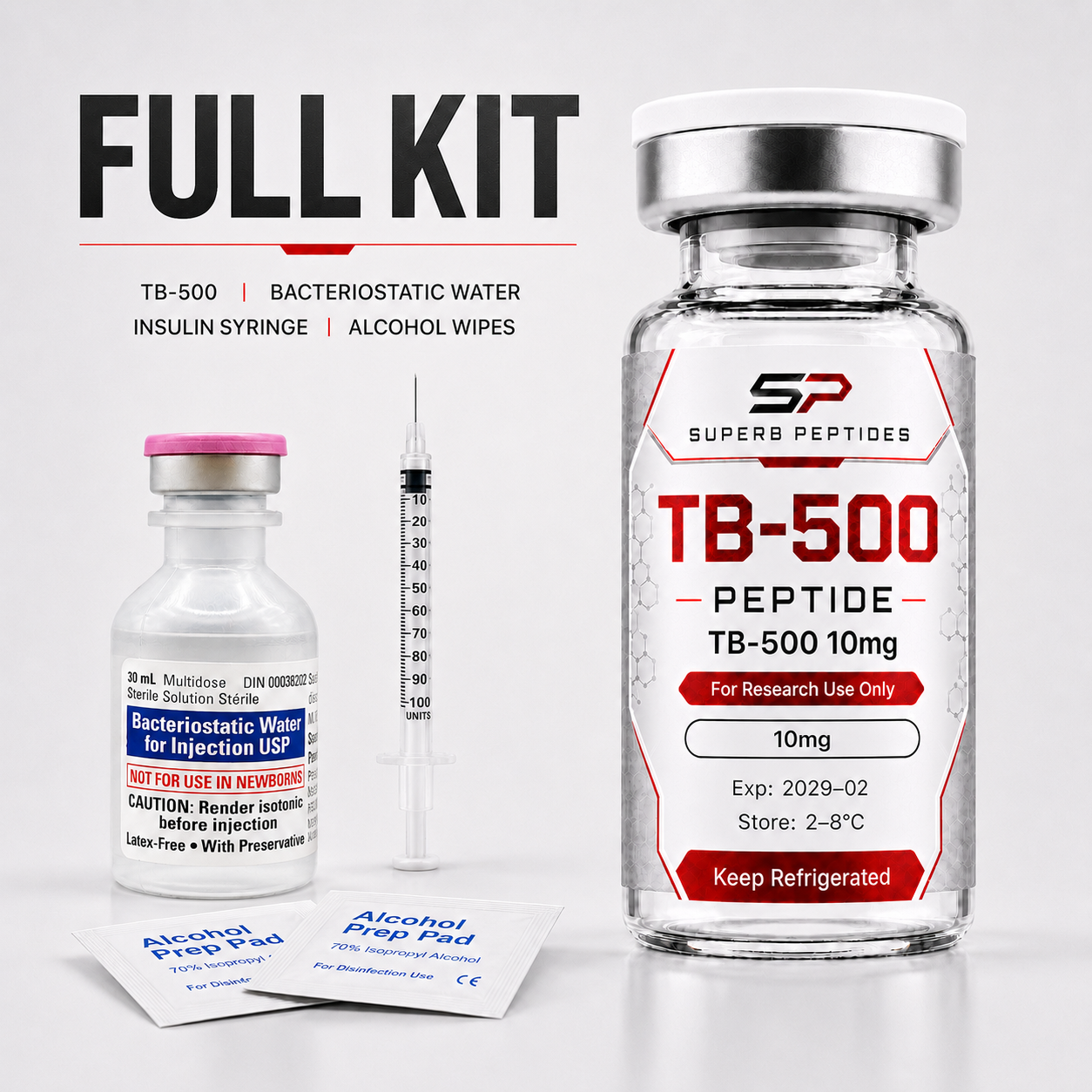 TB-500 Starter Kit 10 mg / vial + supplies