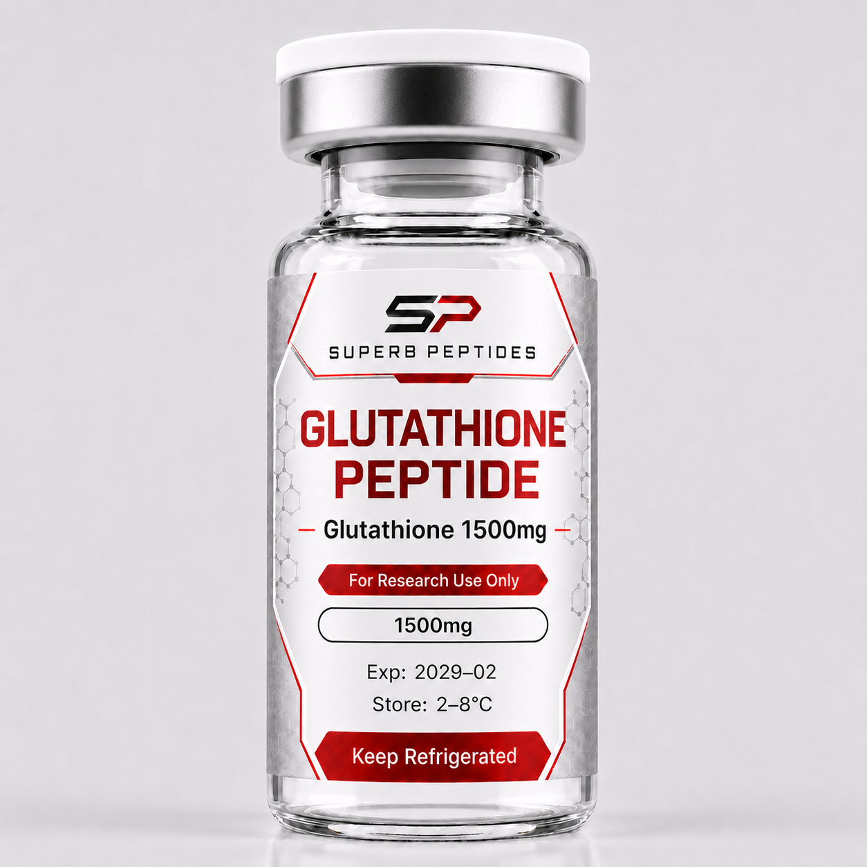 Glutathione research vial