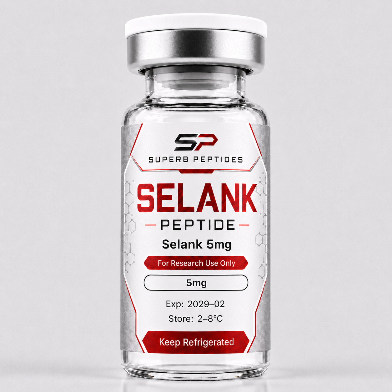 Selank research vial