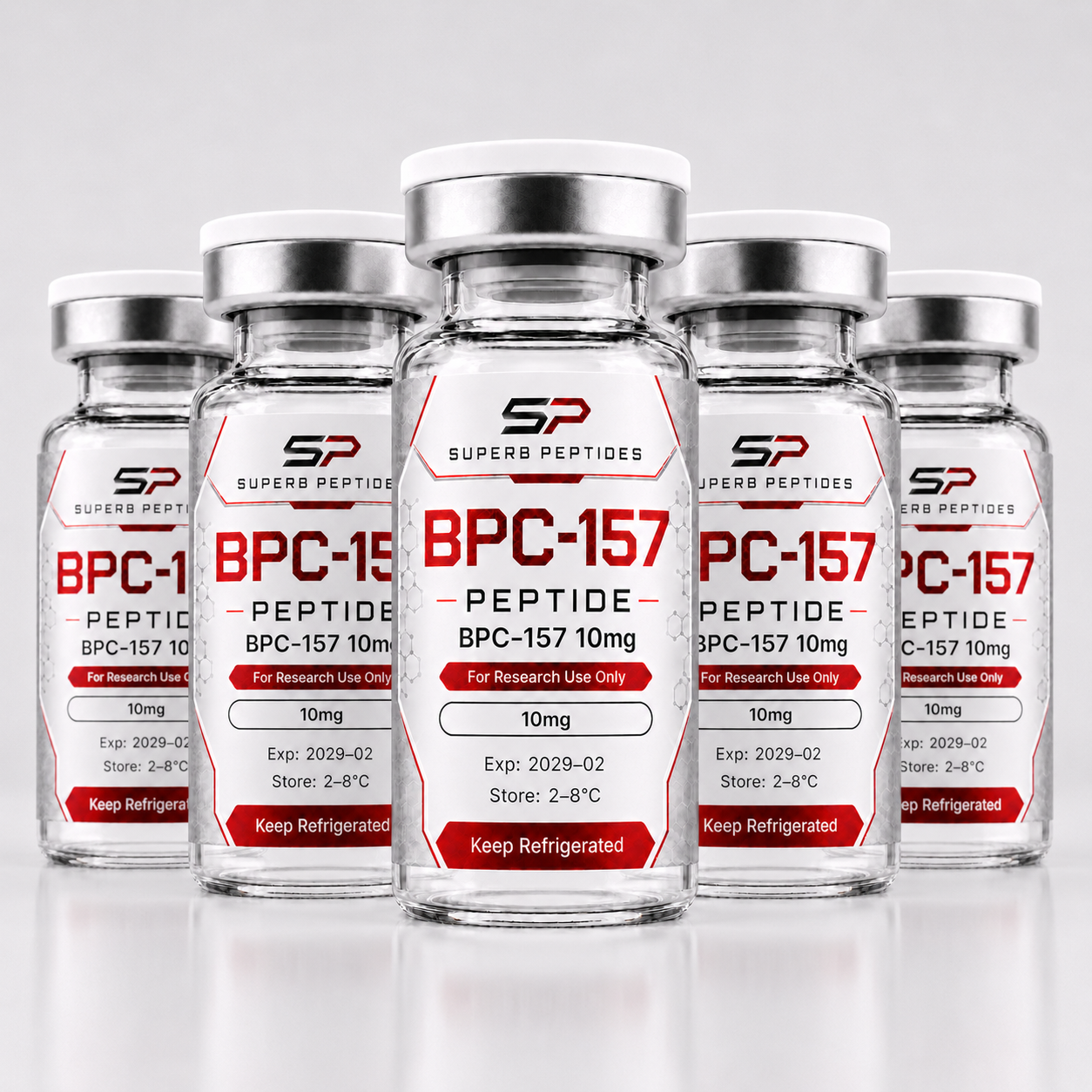 BPC-157 3-Pack 3 × 10 mg / vial research vial